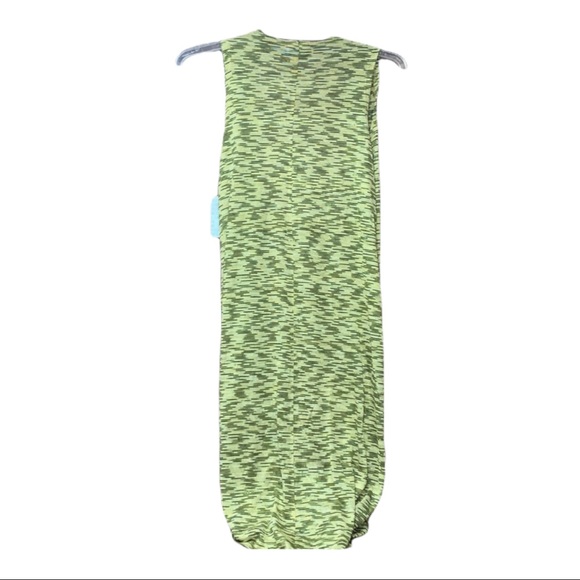 SzS Joy LulaRoe Green/Yellow Cardigan Vest NWT - Picture 6 of 7